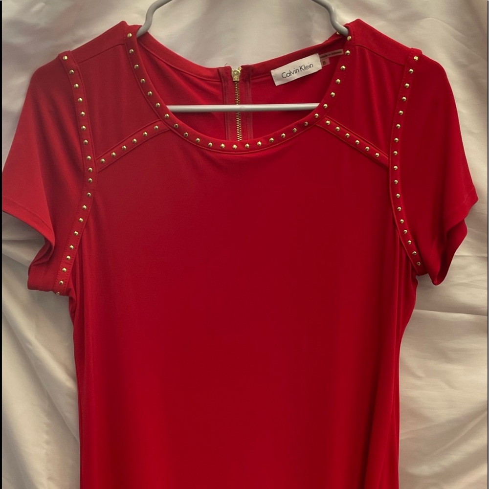Calvin Klien little red dress. Size 8